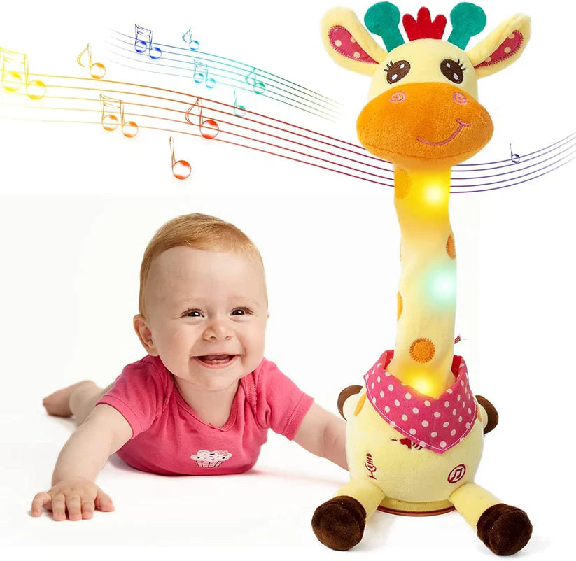 💥🎉 Best-Selling Musical Giraffe Toy – Sings, Dances & Repeats What You Say! 🦒🎵
