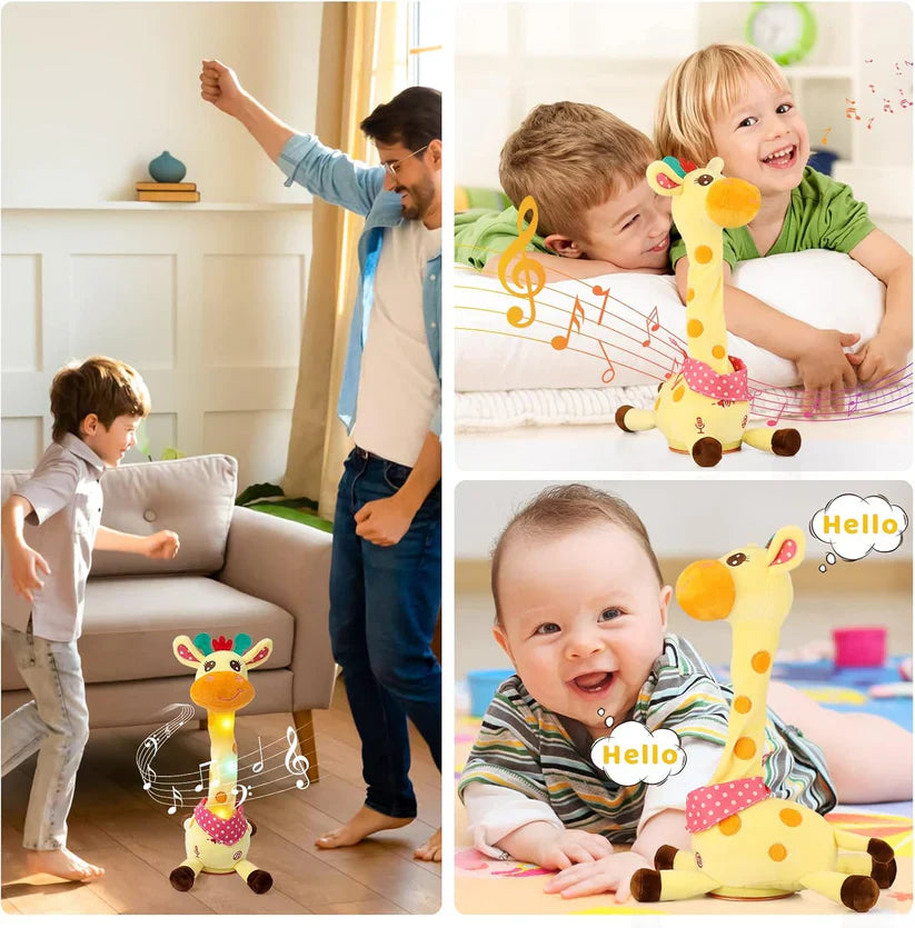 💥🎉 Best-Selling Musical Giraffe Toy – Sings, Dances & Repeats What You Say! 🦒🎵