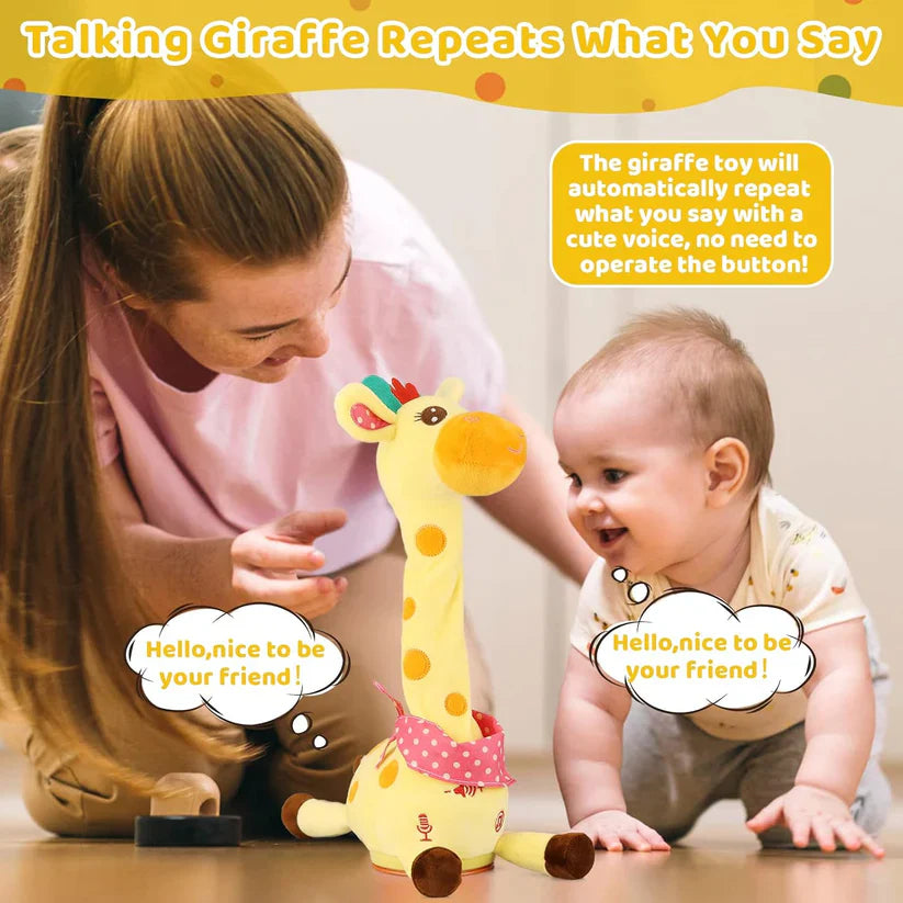 💥🎉 Best-Selling Musical Giraffe Toy – Sings, Dances & Repeats What You Say! 🦒🎵